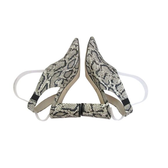 Cole Haan Vania Snake Print Leather Slingback Pumps Size 7.5M - Picture 5 of 6